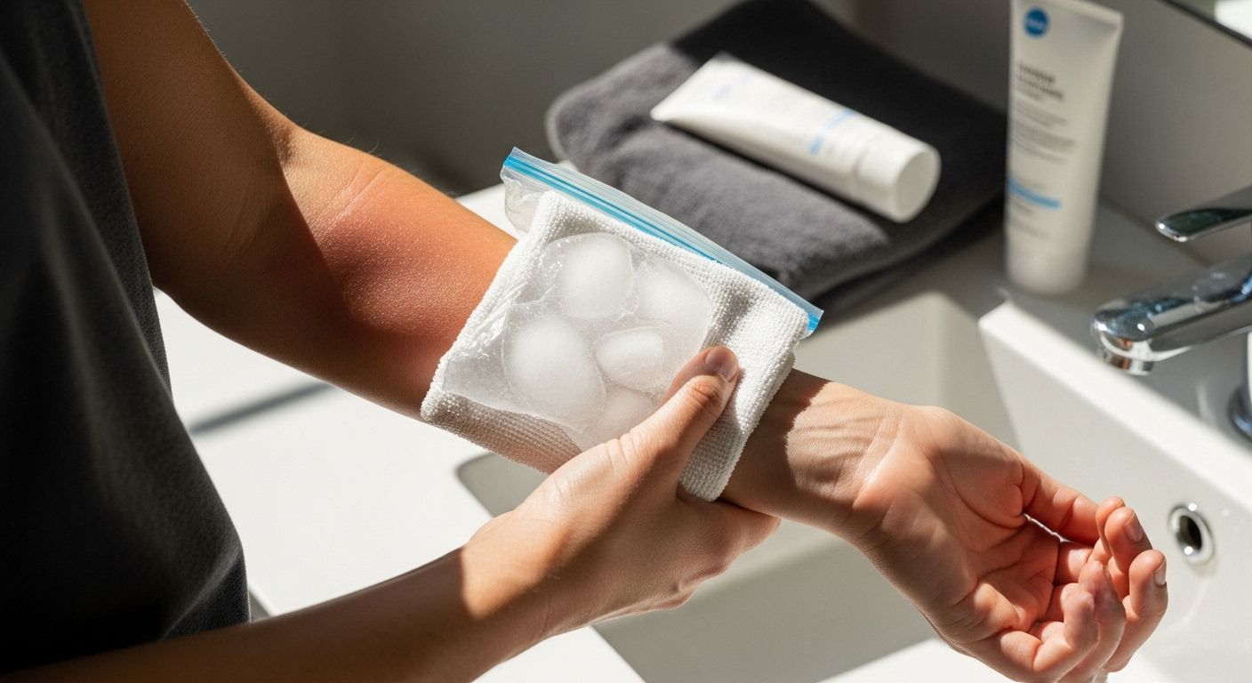 sonnenbrand kühlung anwendung