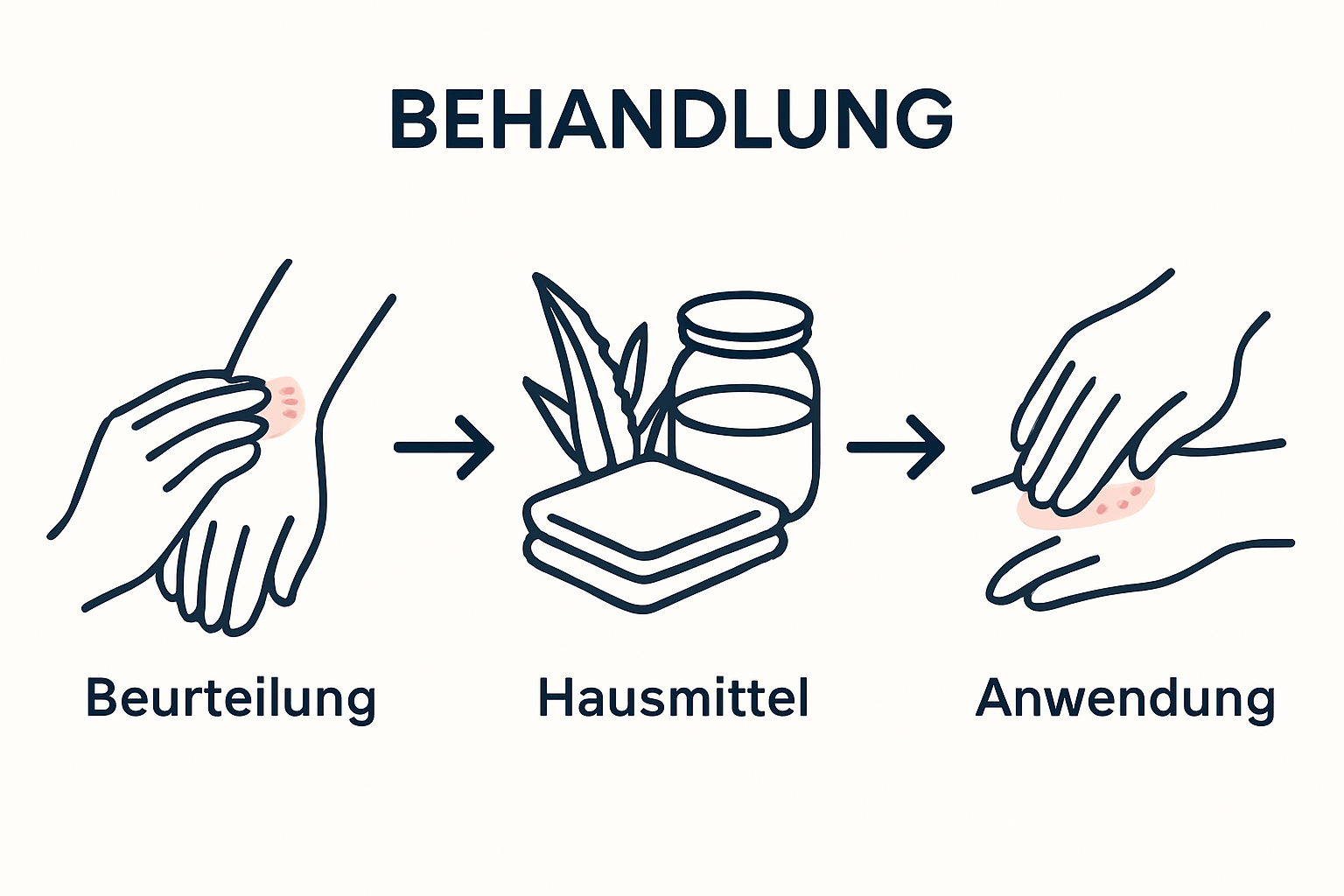 Infographic showing sunburn assessment, preparing remedies, and careful application