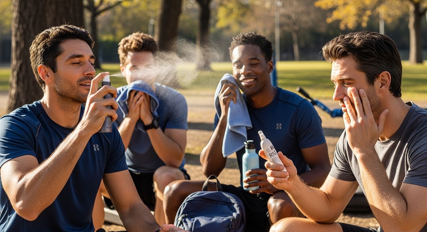 männer hautpflege sport draußen