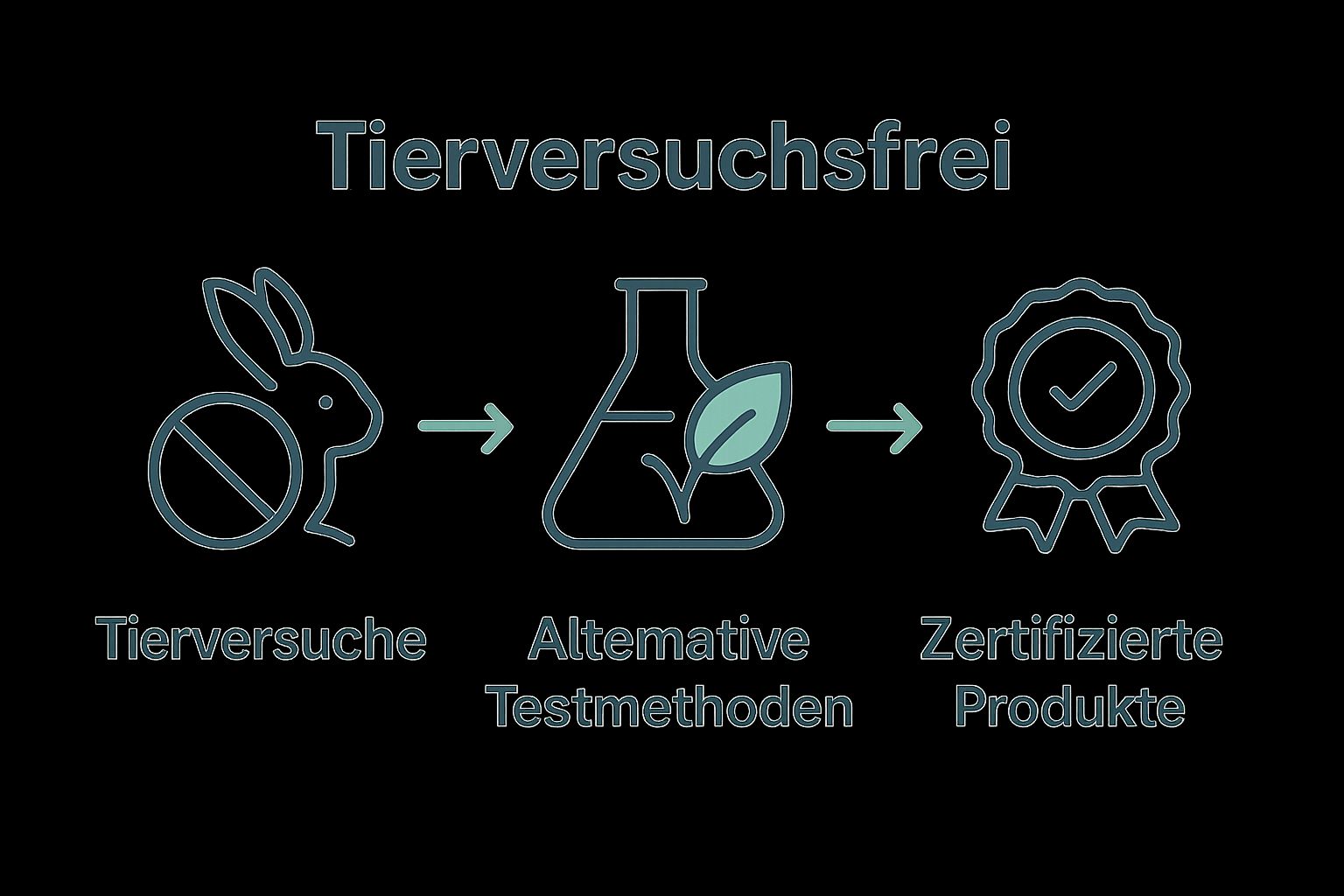 Infographic comparing animal testing with alternative methods and certified cruelty-free cosmetics
