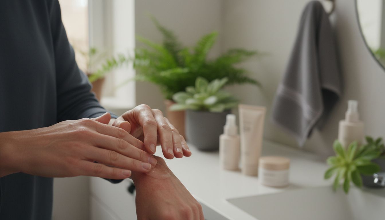 Kühlgel Allergie Hände