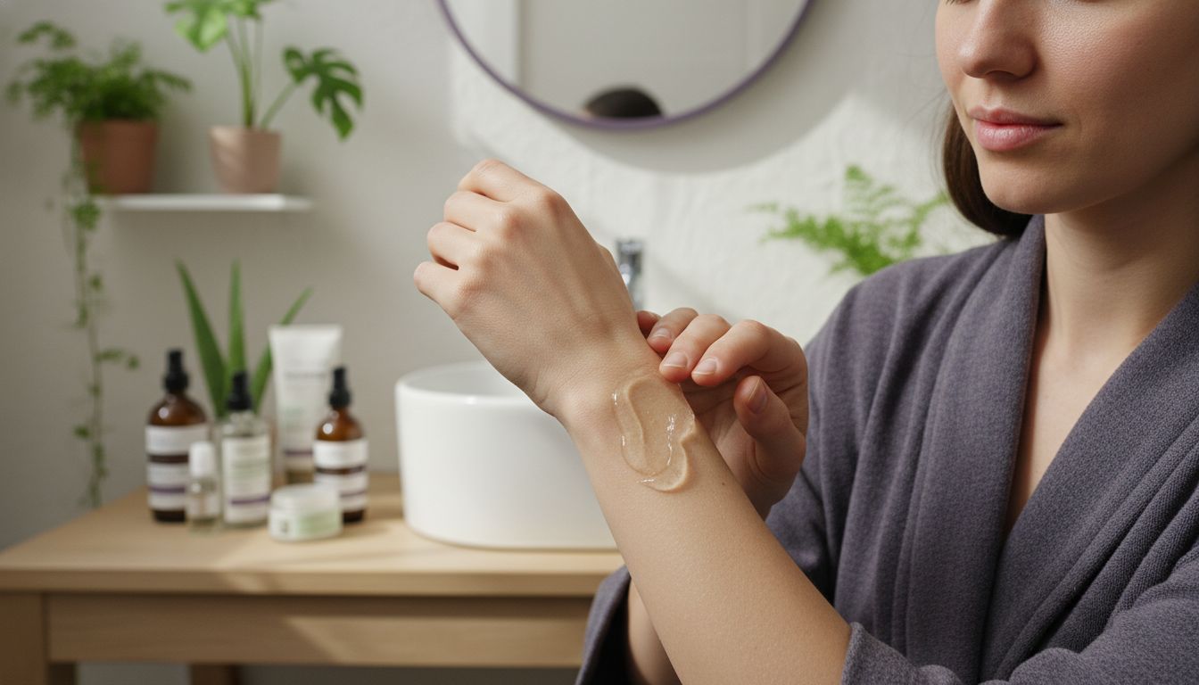 natürliche Hautpflege Anwendung