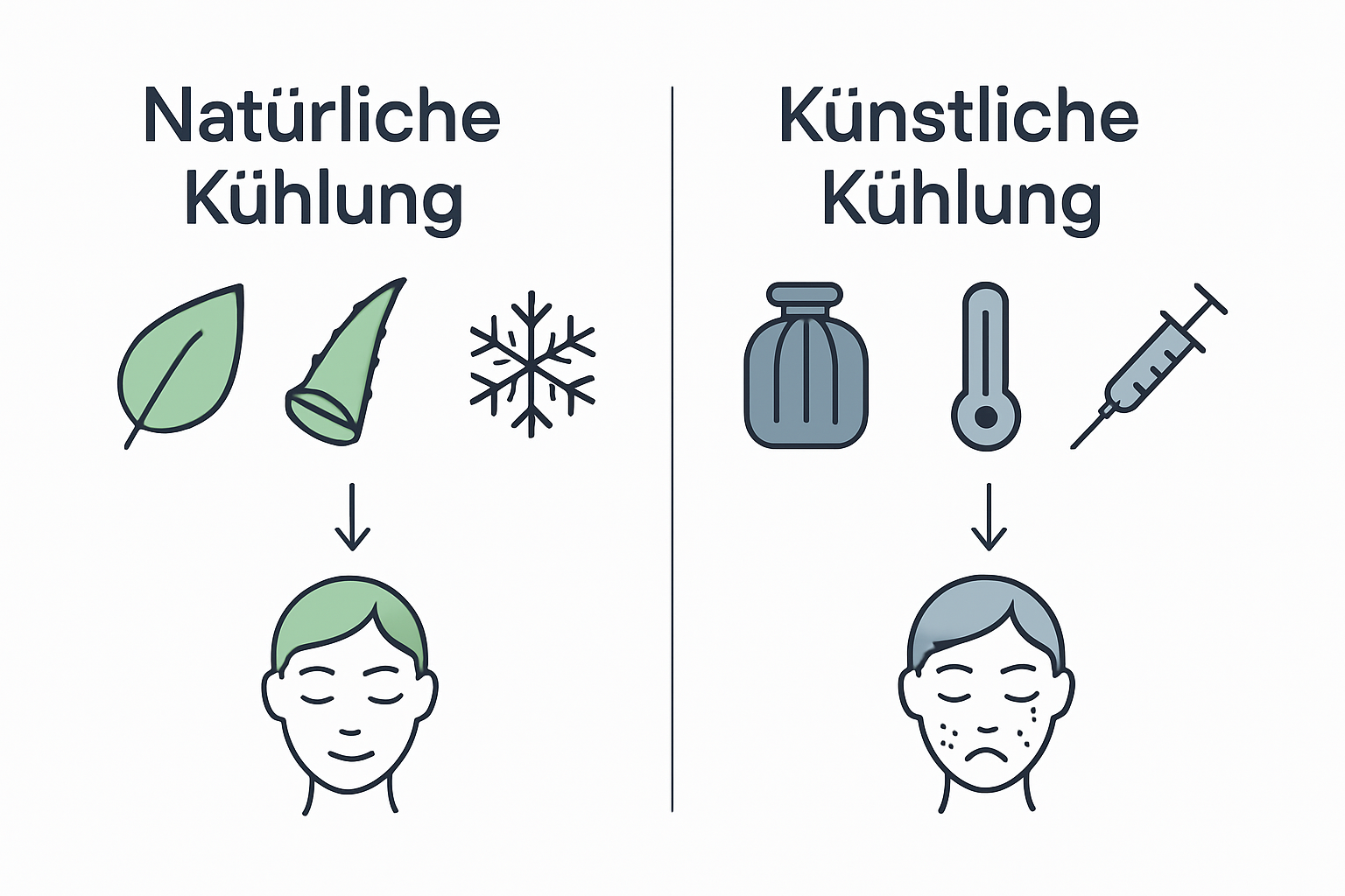 Infografik: Verschiedene Kühlmethoden im Vergleich