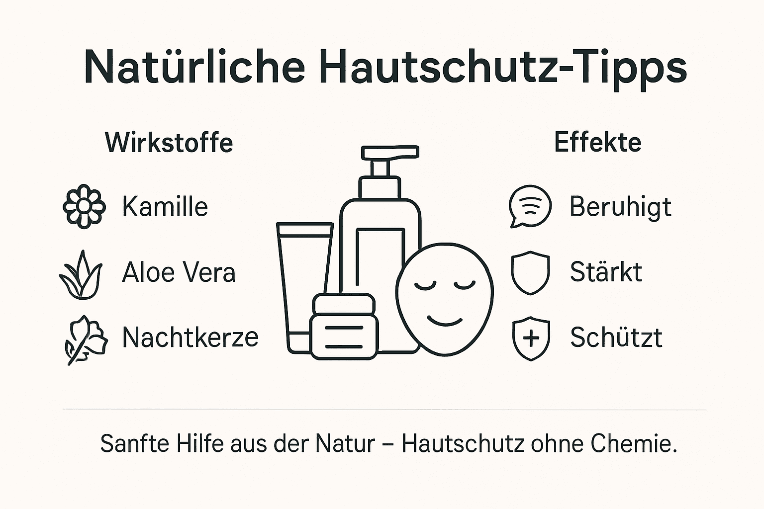 Infografik: Die besten Tipps für einen natürlichen Hautschutz im Überblick