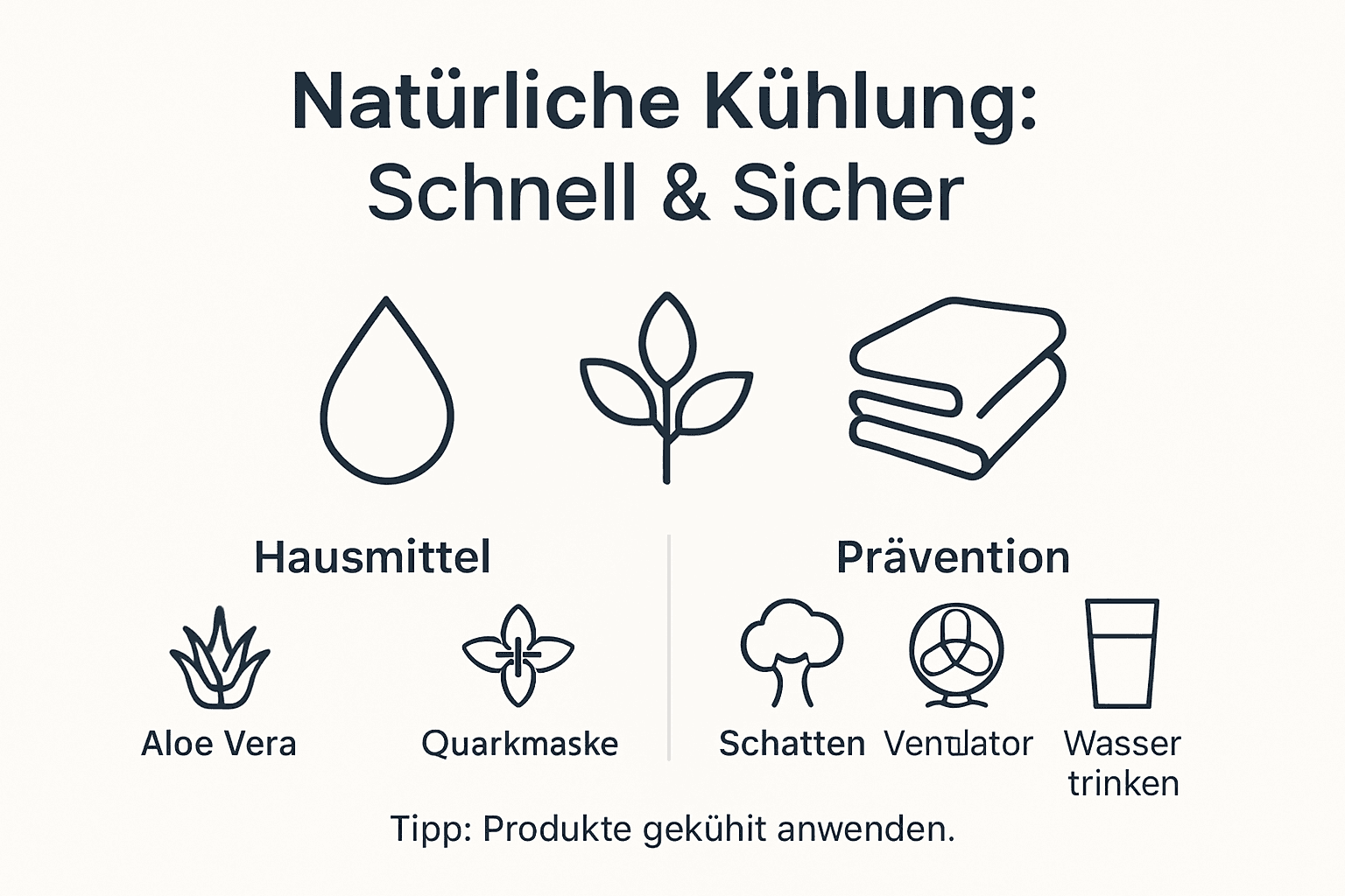 Infografik: So bleibt Ihre Haut auf natürliche Weise frisch und kühl