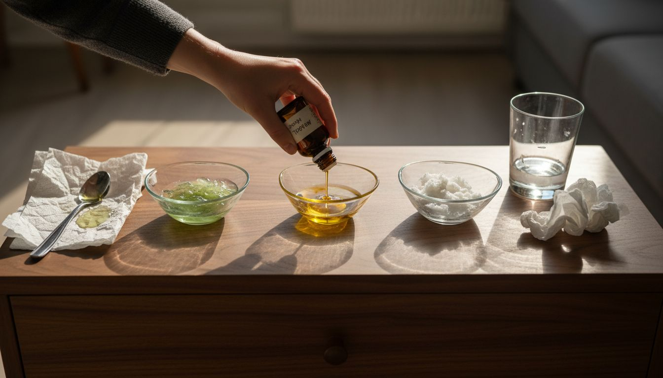 Frische, natürliche Zutaten liebevoll in Glasschalen angerichtet.