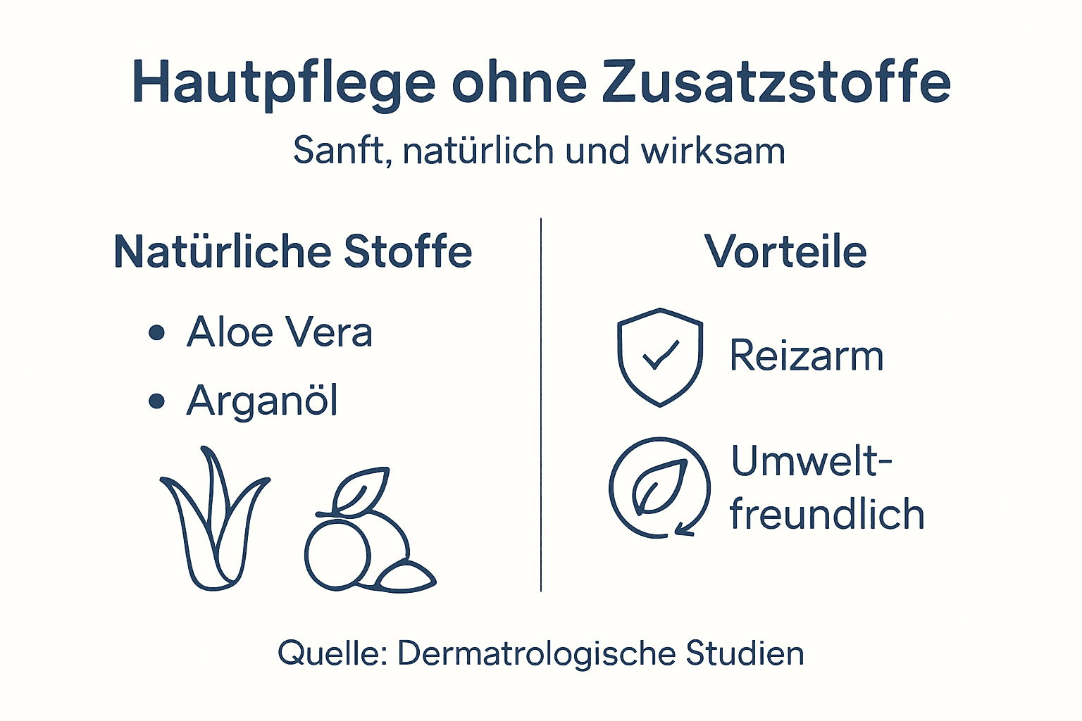 Infografik: Die wichtigsten Wirkstoffe und Vorteile moderner Hautpflege auf einen Blick