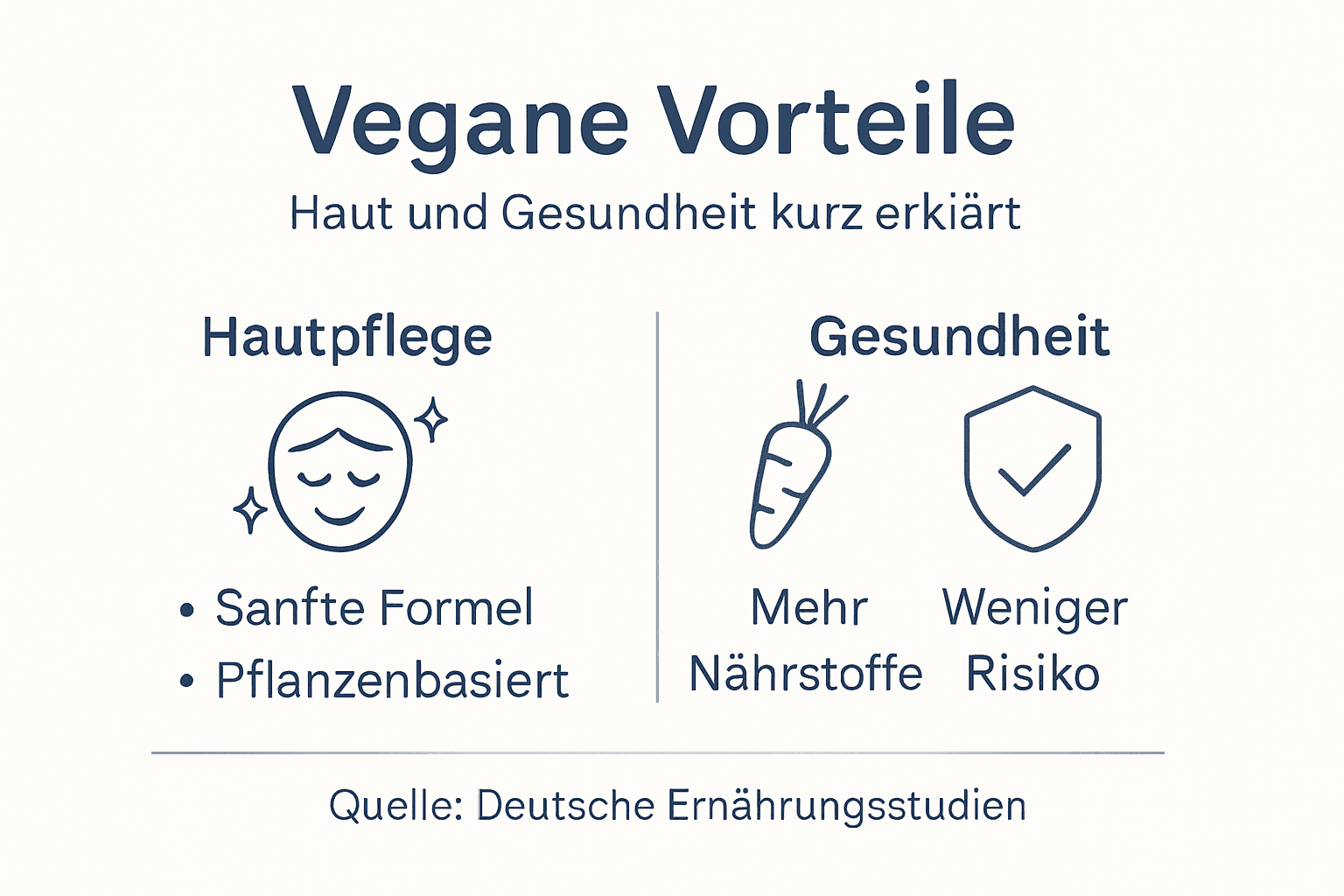 Infografik: Wie vegane Ernährung Haut und Gesundheit positiv beeinflusst