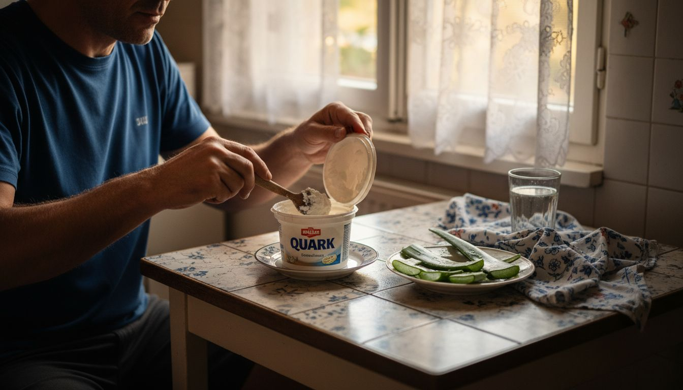 Quarkmaske zum Selbermachen und frisches Aloe-Vera-Gel