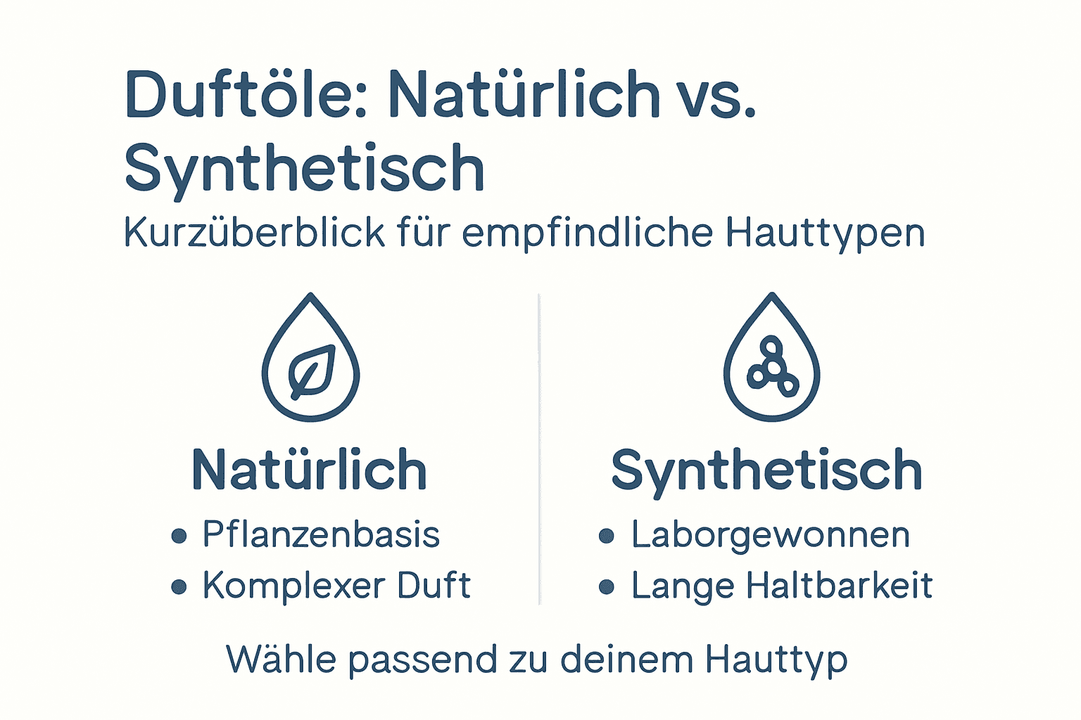 Infografik: Natürliche vs. synthetische Duftöle im direkten Vergleich