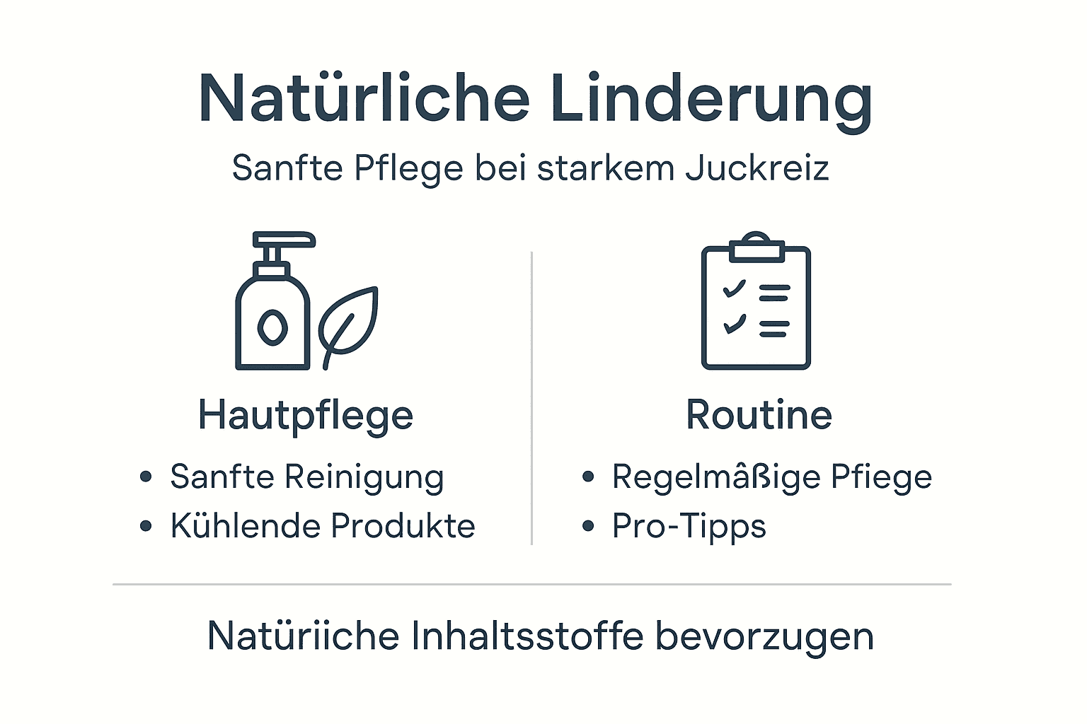 Infografik: Die besten Tipps zur Linderung von Juckreiz auf einen Blick