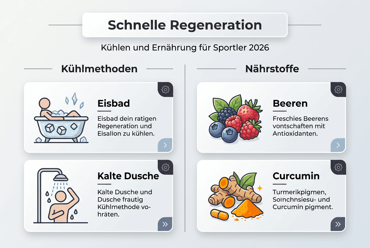 Infografik: Tipps zur optimalen Kühlung und Ernährung im Sport