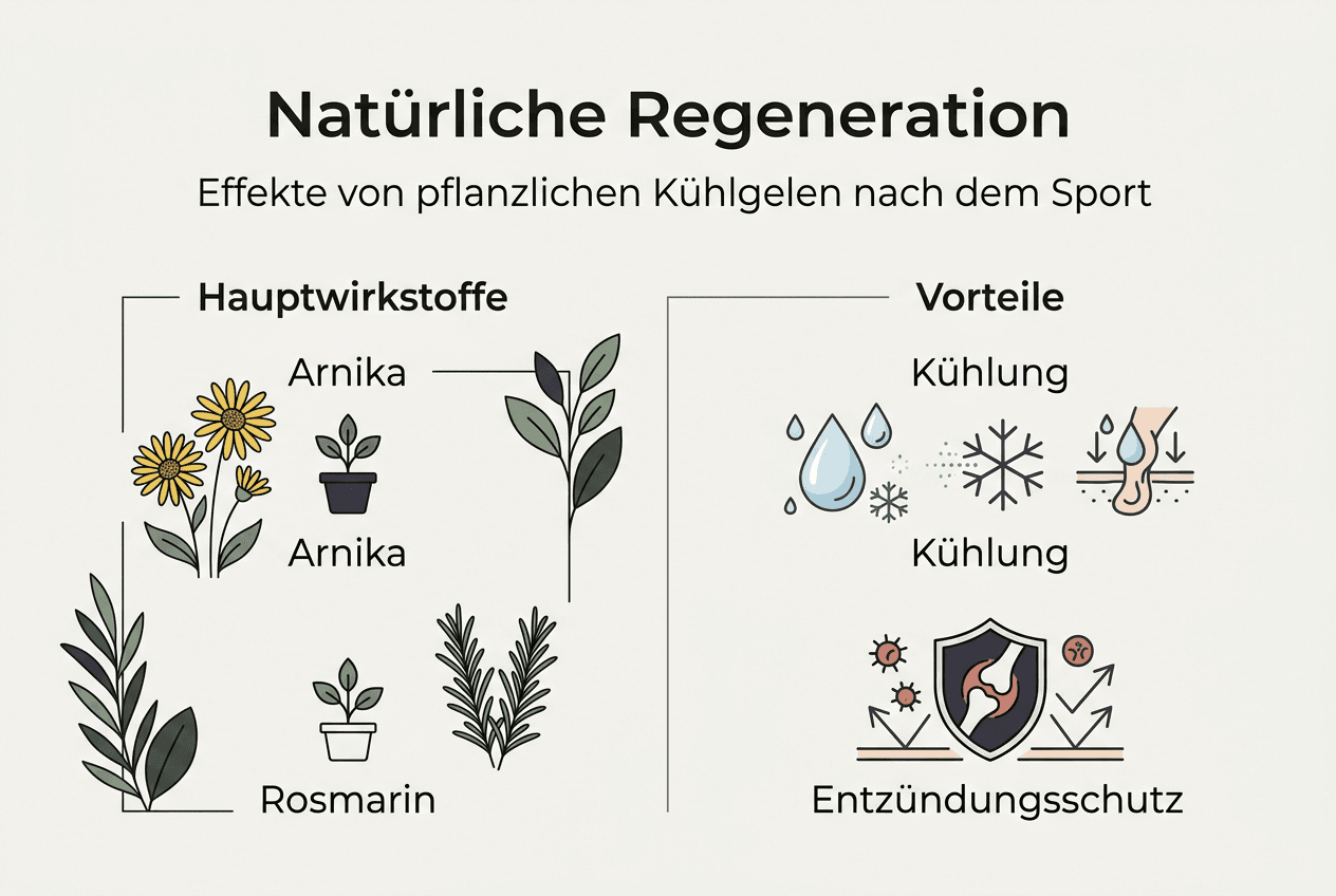 Infografik: Natürliche Wege zur Regeneration nach dem Sport – ein Überblick