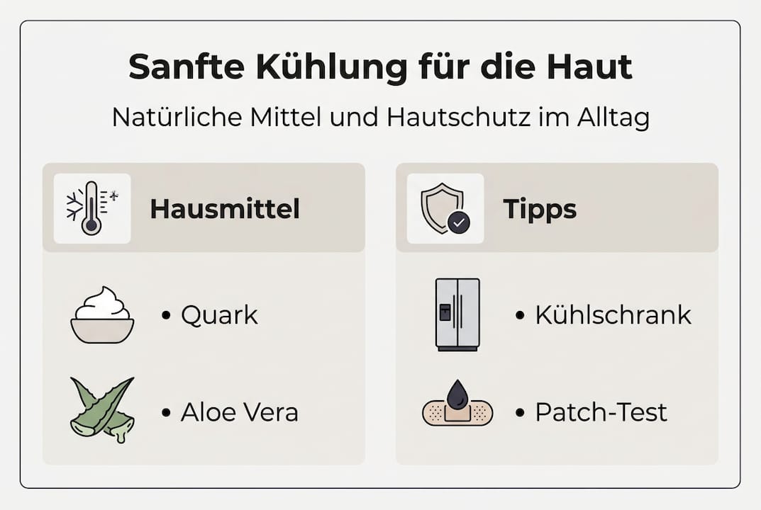 Infografik: Schonende Kühlmethoden für sensible Haut