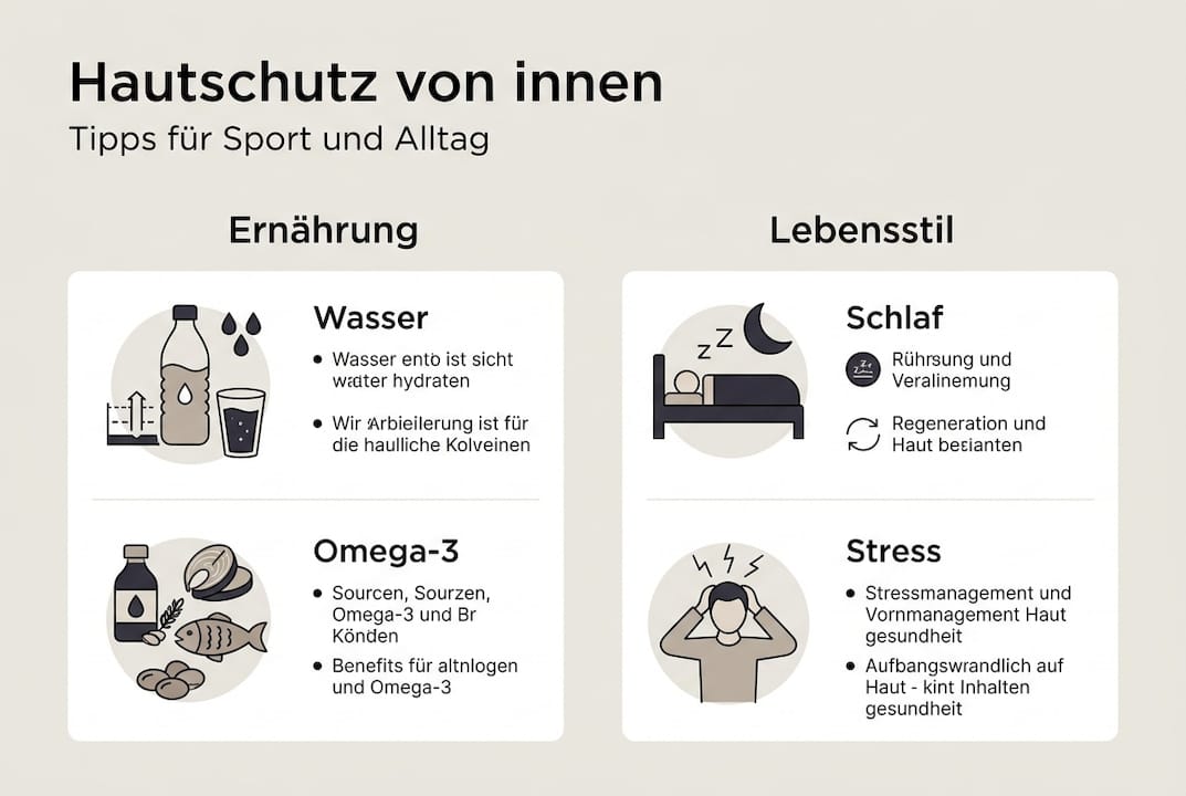 Infografik: So unterstützen Ernährung und Lebensweise eine gesunde Haut