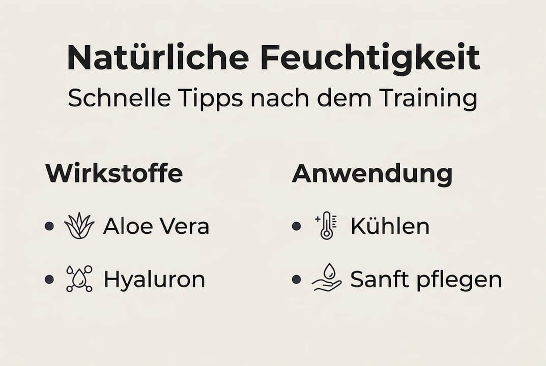 Infografik: So versorgst du deinen Körper nach dem Sport auf natürliche Weise mit Feuchtigkeit
