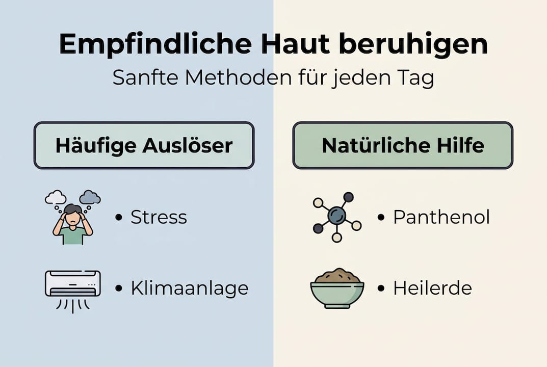 Grafik: Was reizt unsere Haut und wie können wir sie sanft pflegen?
