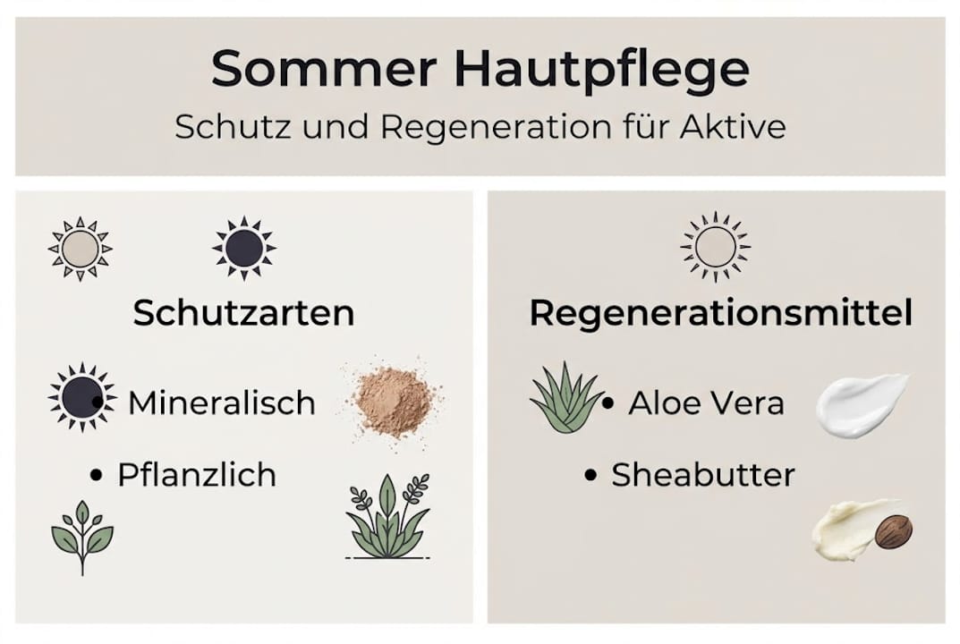 Sommerliche Hautpflege auf einen Blick: Die wichtigsten Tipps in einer anschaulichen Infografik