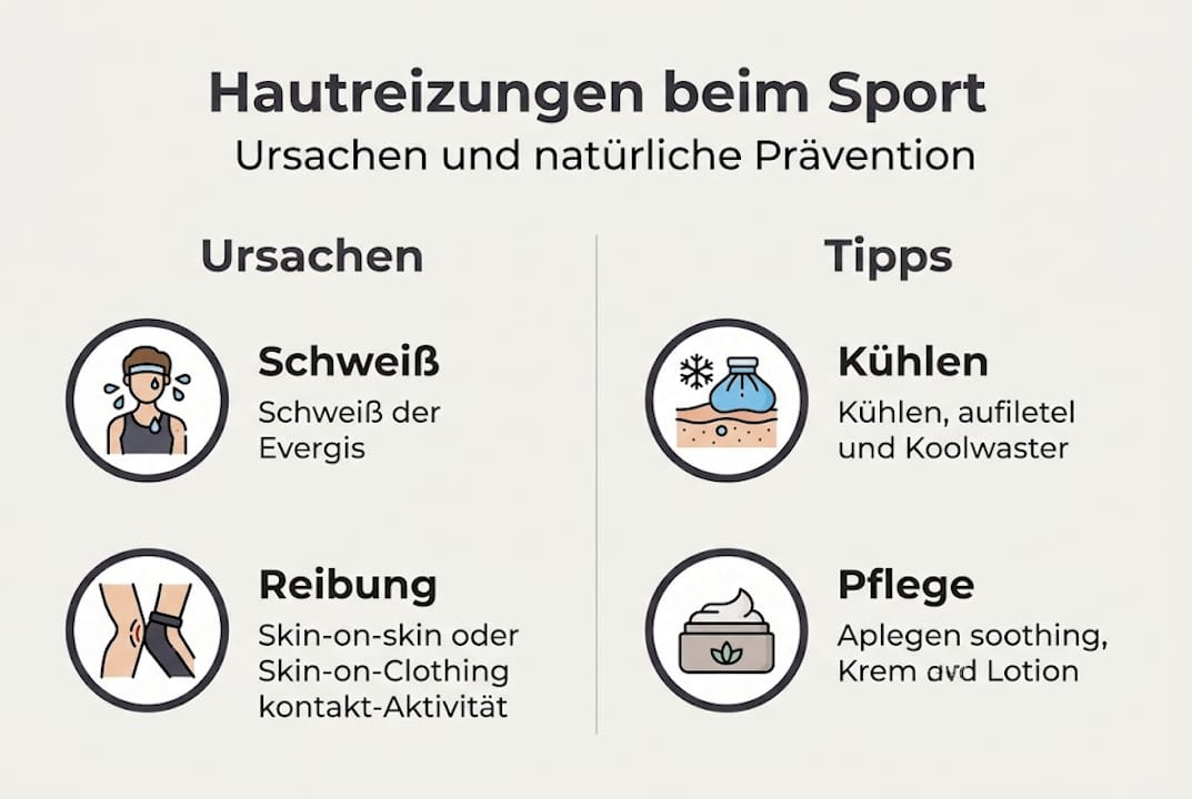 Grafik: Ursachen für Hautreizungen und praktische Tipps zur Linderung