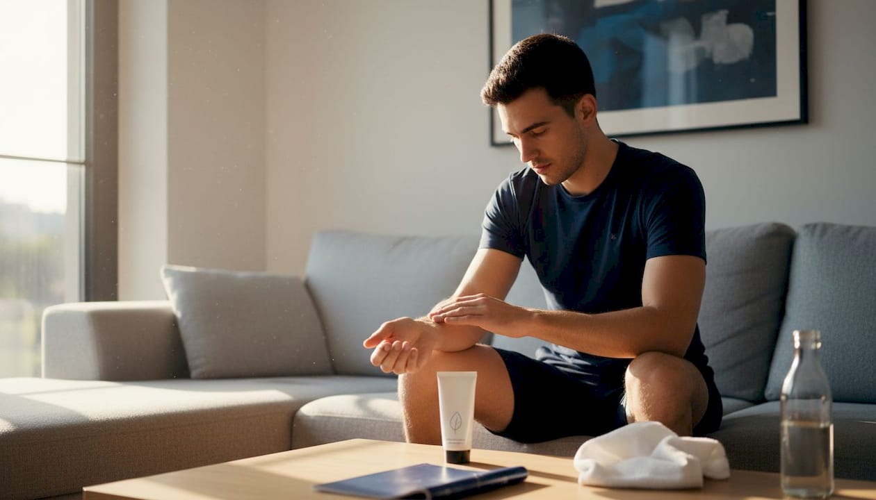 Nach dem Sport tut es der Haut besonders gut, eine natürliche Feuchtigkeitspflege aufzutragen. So kann sie sich optimal regenerieren und bleibt geschmeidig.