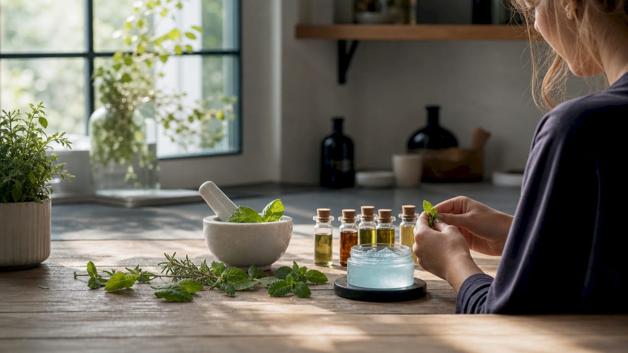 Erfrischendes Gel mit natürlichen Inhaltsstoffen