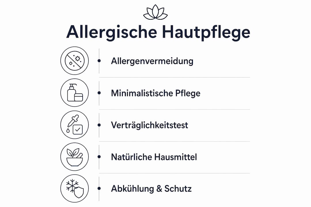 Infografik: So pflegst du empfindliche und allergische Haut richtig