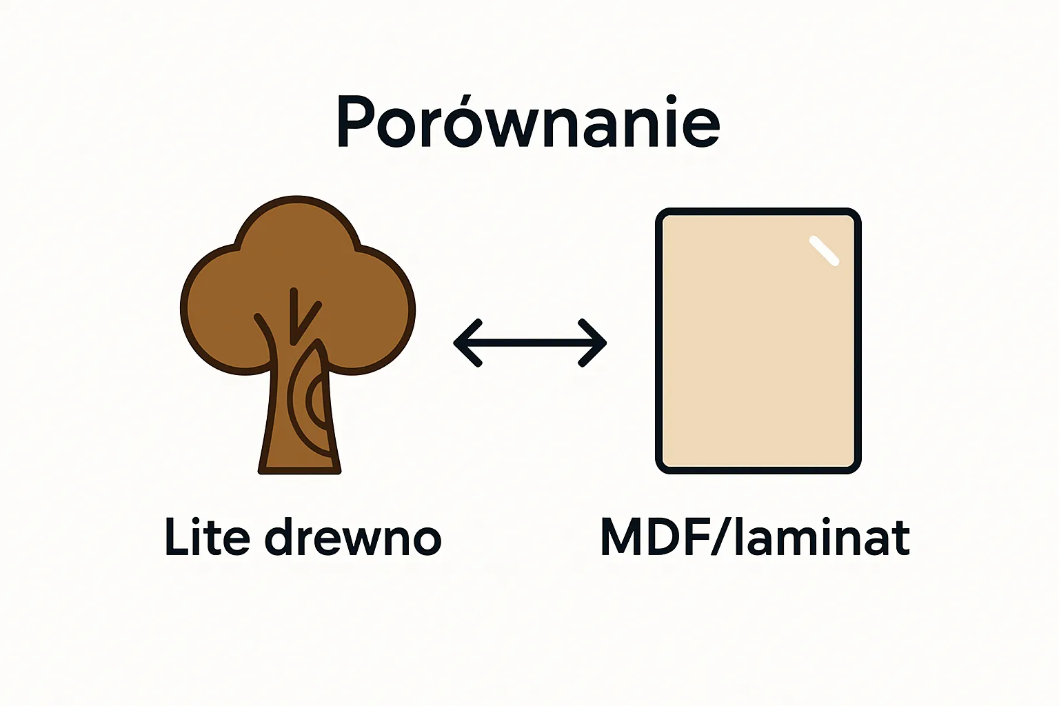 Simple comparison of lite wood and MDF in classic kitchen fronts