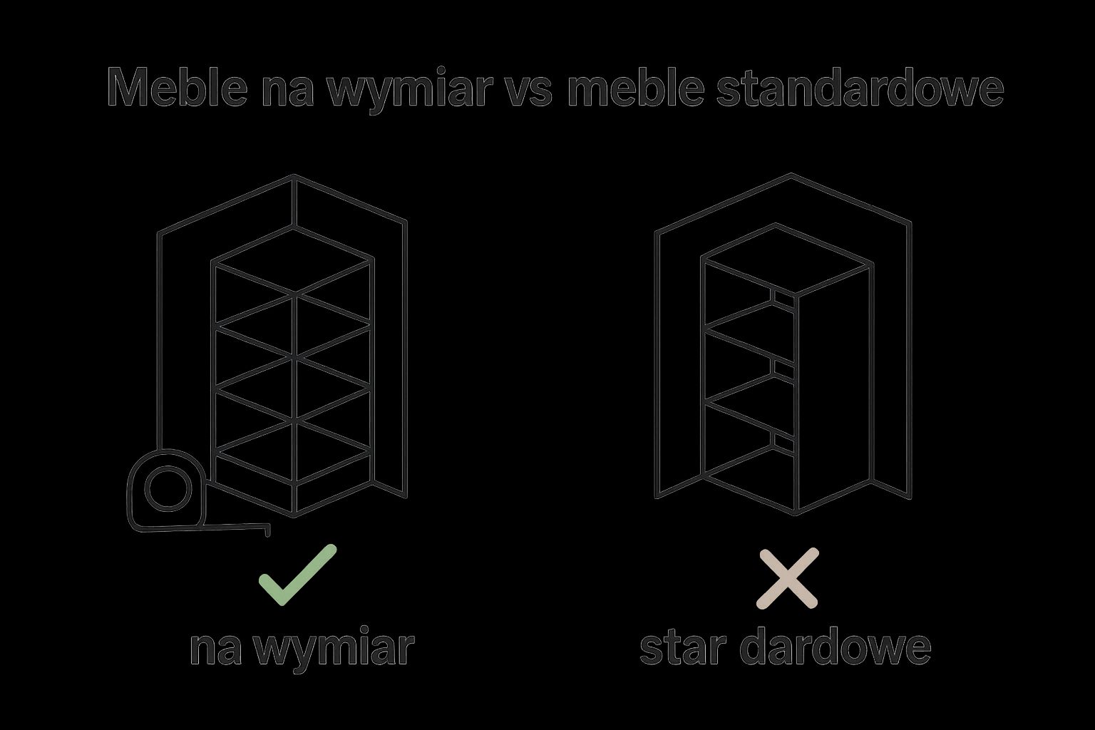 Porównanie mebli na wymiar i standardowych – dopasowanie do przestrzeni