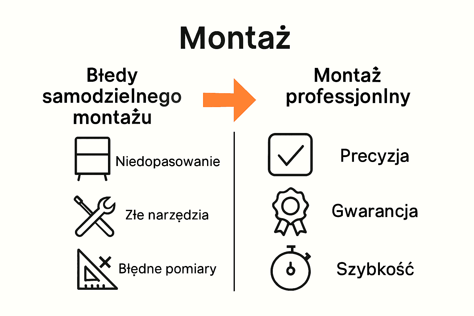 Infographic comparing DIY and professional furniture assembly.