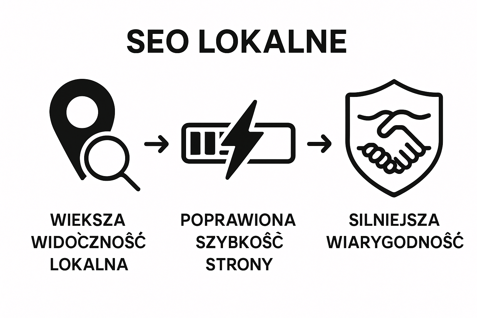 Infographic showing local SEO benefits