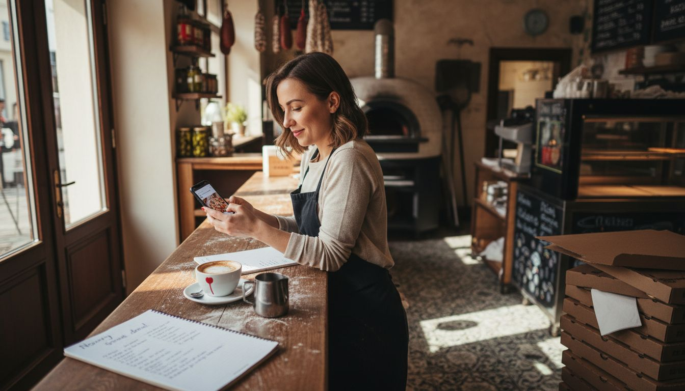 Właściciel restauracji udzielający się w mediach społecznościowych