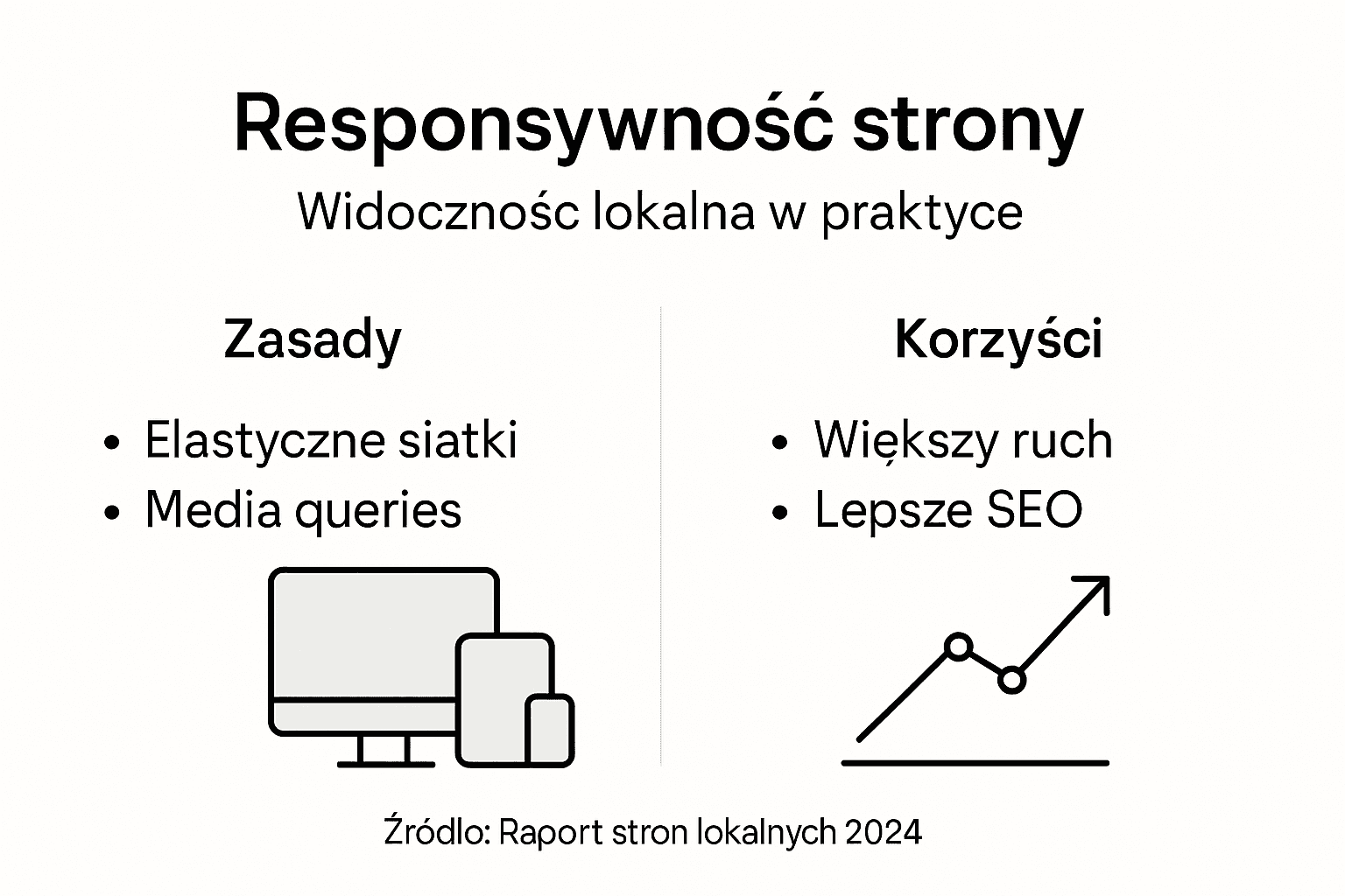 Infografika: Jak responsywność strony wpływa na rozpoznawalność lokalną
