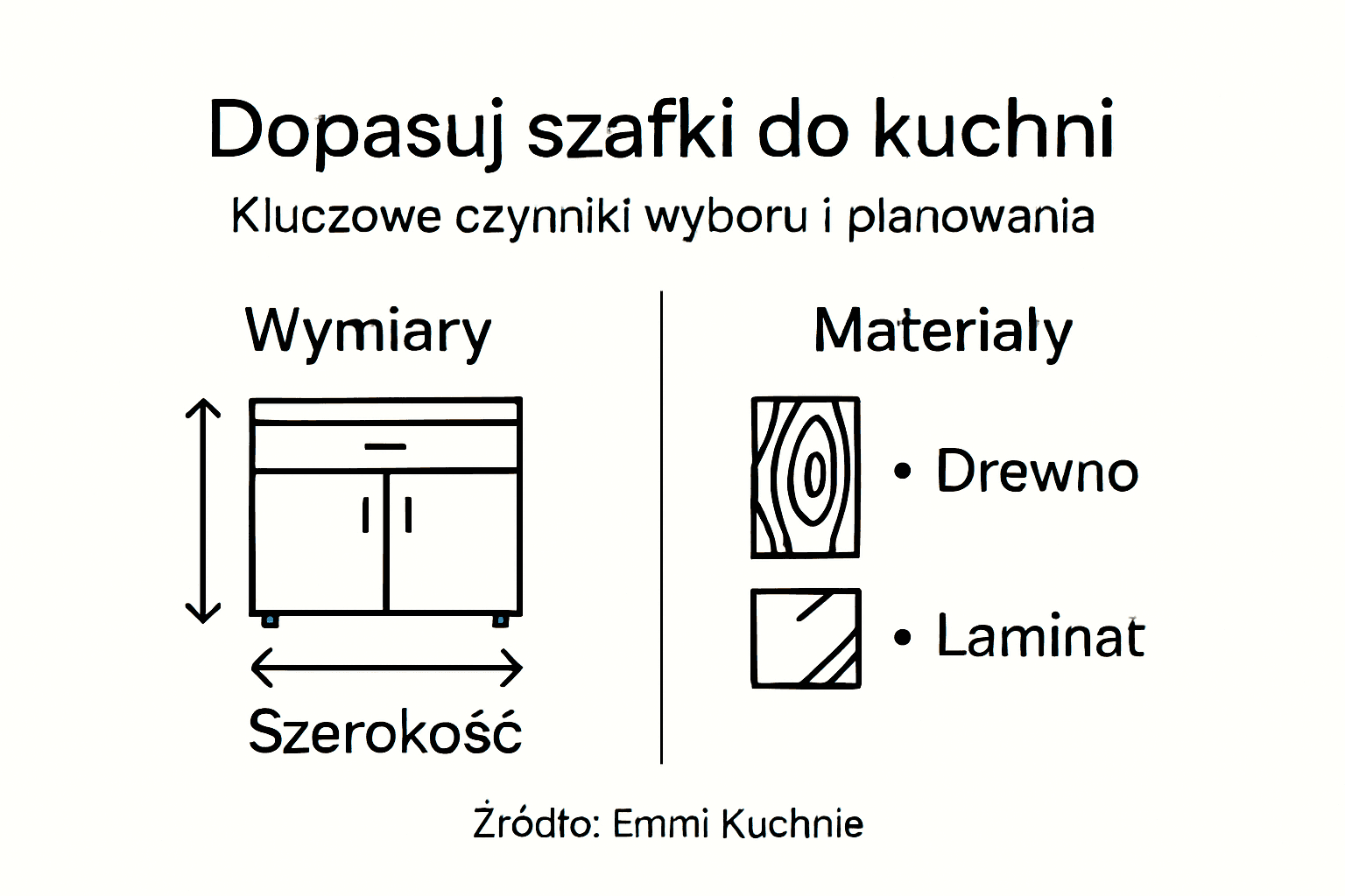 Infografika: na co zwrócić uwagę przy wyborze szafek kuchennych – najważniejsze aspekty