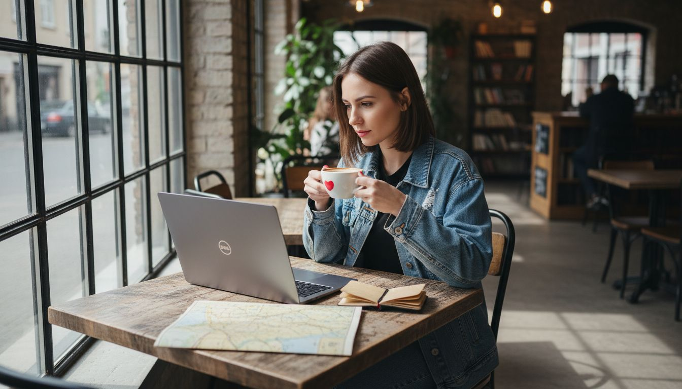 Właściciel kawiarni skupia się na poprawie widoczności swojej firmy w lokalnych wynikach wyszukiwania.
