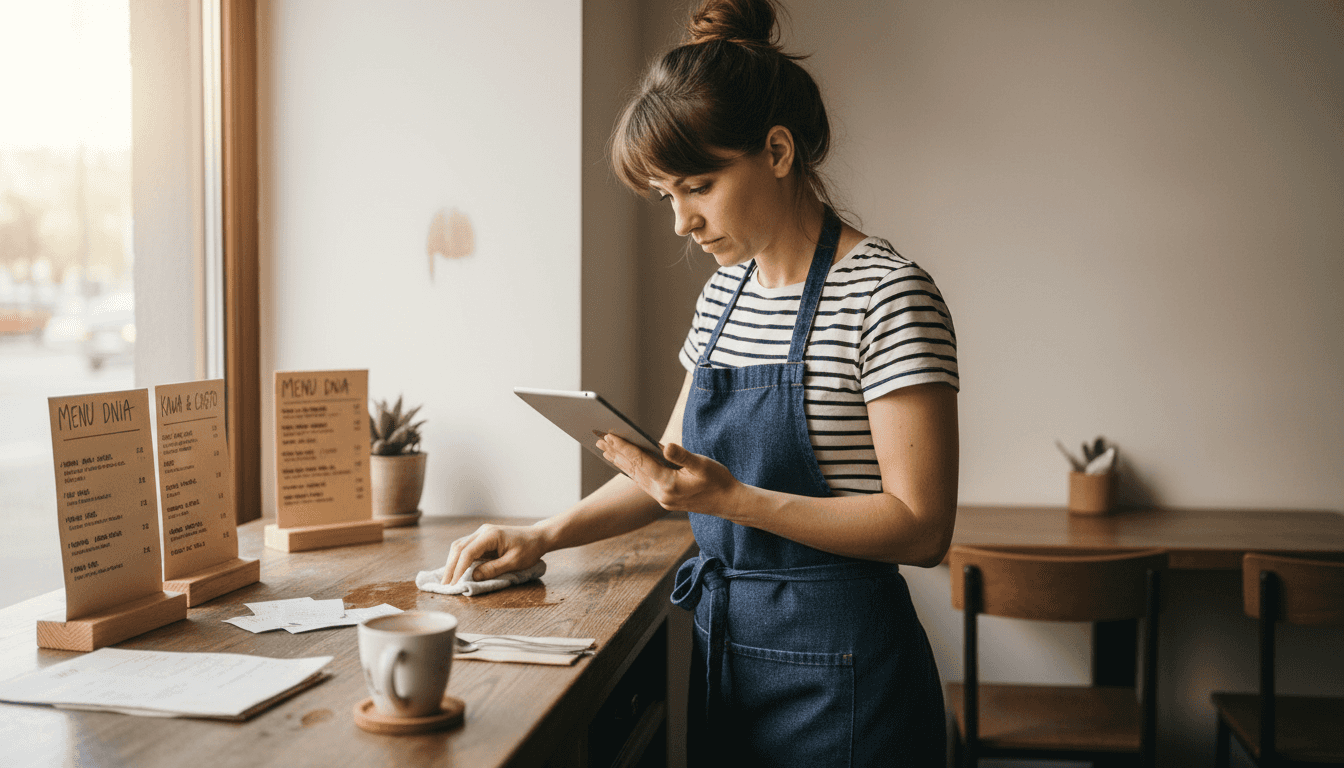 Właścicielka firmy aktywnie korzysta z lokalnego forum, żeby promować swój biznes i nawiązywać kontakty z klientami z okolicy.
