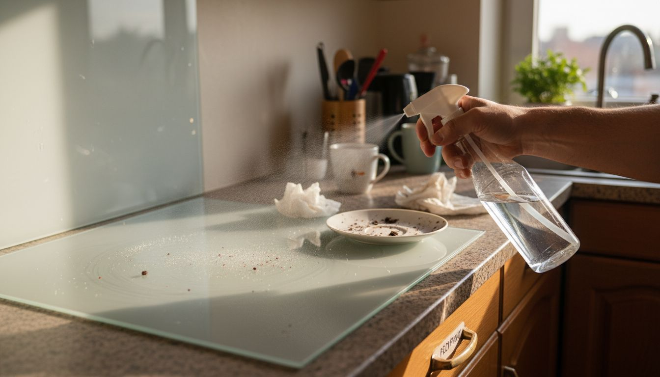 Jak skutecznie wyczyścić szklaną taflę z nanoszkła nad kuchennym blatem