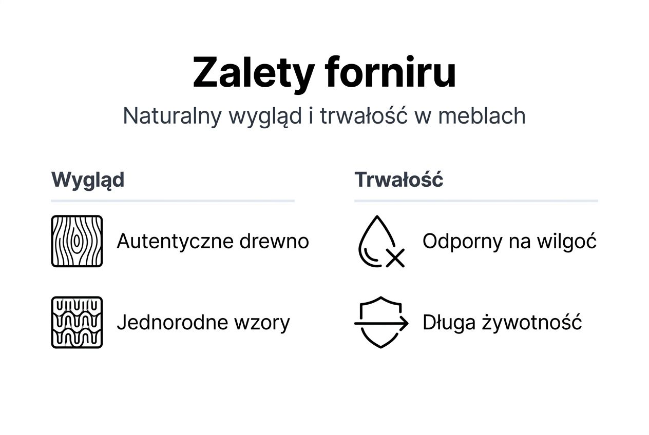 Infografika: Dlaczego warto wybrać meble z fornirem?