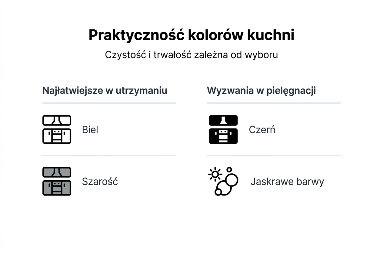 Infografika: które kolory najlepiej sprawdzają się w kuchni?