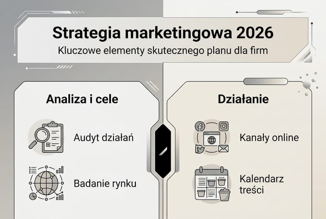 Infografika: najważniejsze składniki skutecznej strategii marketingowej