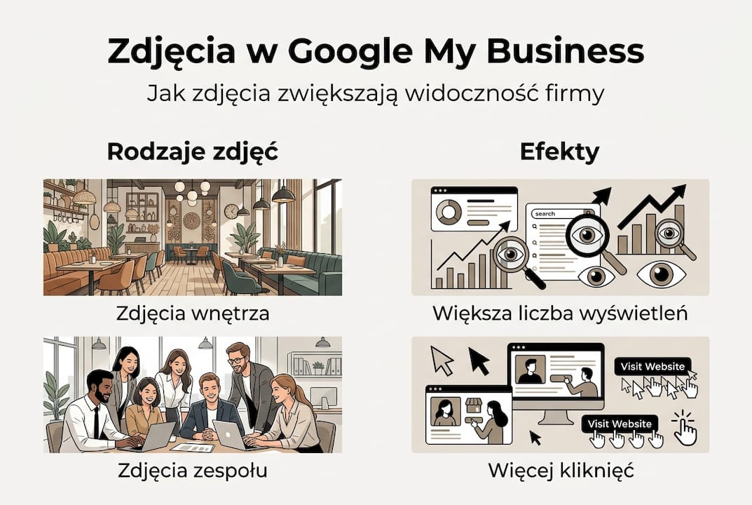 Infografika: Jak zdjęcia wpływają na widoczność Twojej firmy w Google