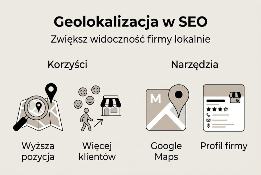 Infografika: najważniejsze informacje o geolokalizacji i pozycjonowaniu stron
