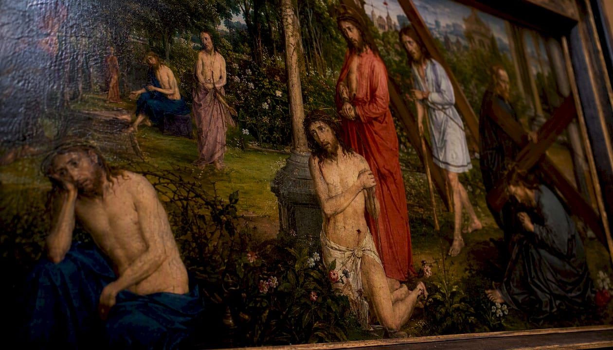 Detail of Hans Memling Passion painting
