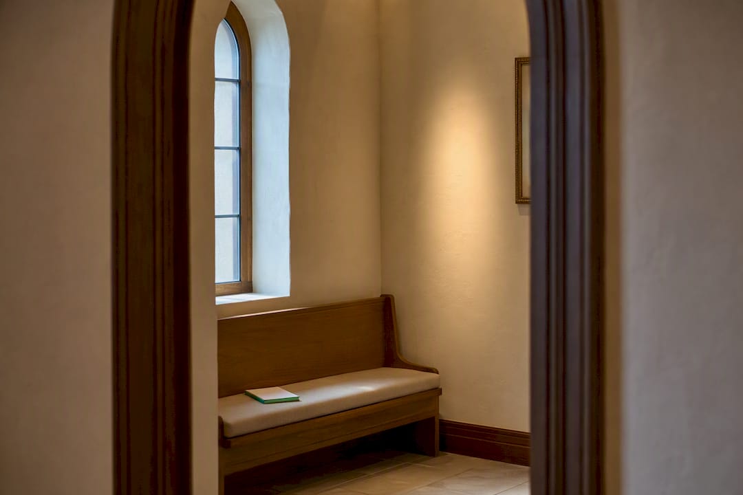Small devotional art in prayer nook