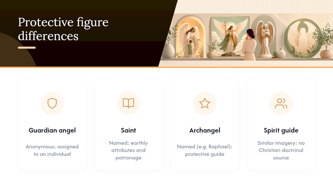 Comparison of four protective spiritual figures