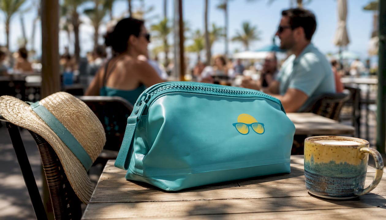 Detailed close-up of Beach Bum Bag Original features