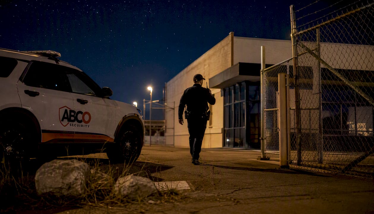 Vacant property security: a guide for facility managers 9 Security guard with patrol vehicle at vacant site