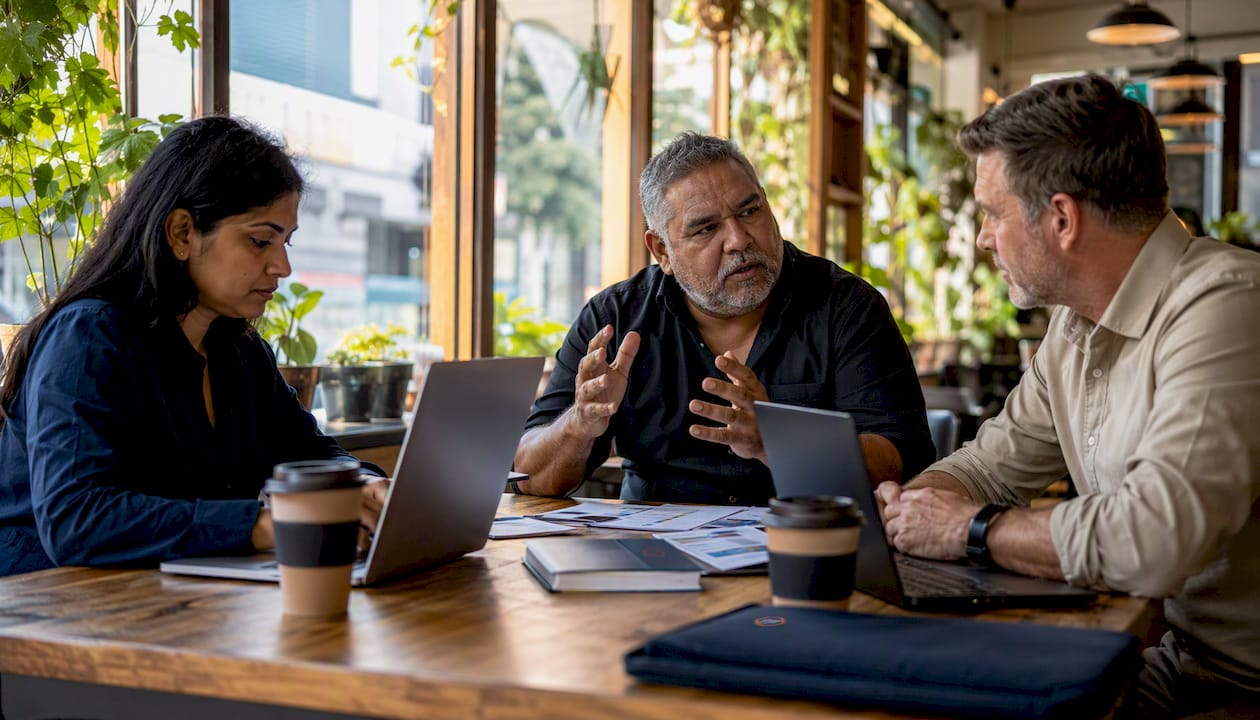Best mass notification systems for Australian facilities 9 Team discussing mass notification system governance
