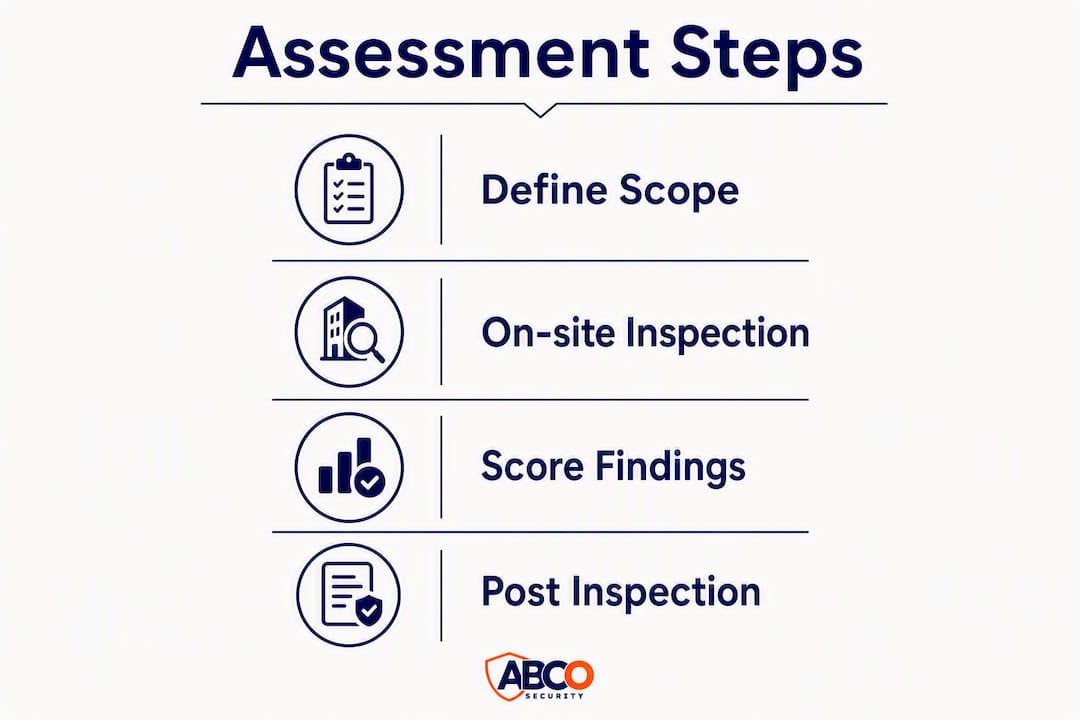 Security risk assessment checklist for Australian facilities 8 Visual flowchart of security assessment steps