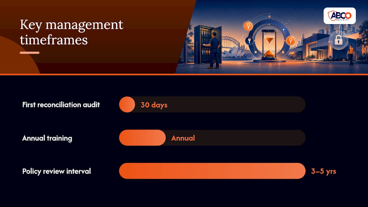 Key management policy: a practical guide for Australian facility managers 9 Step-by-step implementation checklist and sample policy outline — overview diagram