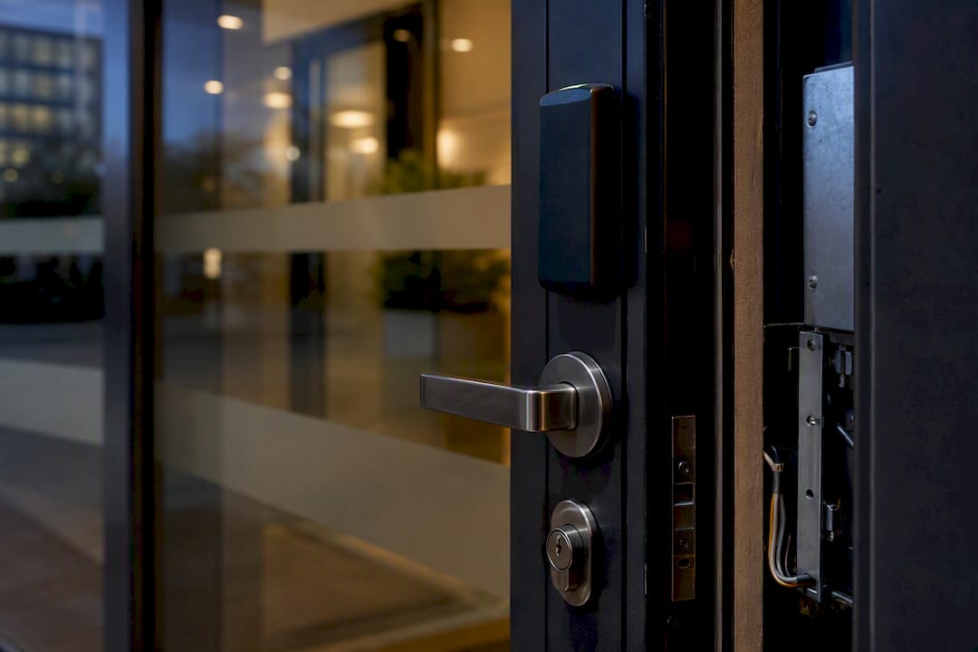 Evidence First Access Control Audit: Three Sample Sprint for Auditors 8 Secure facility entrance door with access control hardware